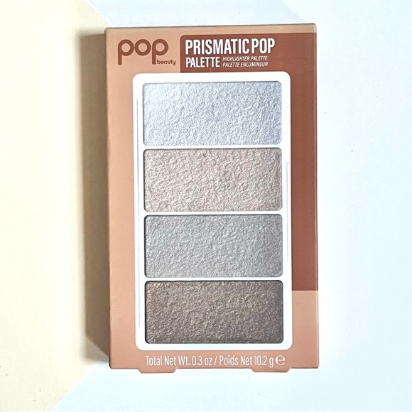 🏷️POP! Beauty “prismatic” blush highlighter metallic set of 4 blush palette set - Picture 4 of 13